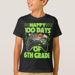 Camiseta Feliz 100° Día del Estudiante de 6º Grado para K