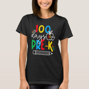 Camiseta Feliz 100° Día del Gracioso Gif Escolar de 100 día