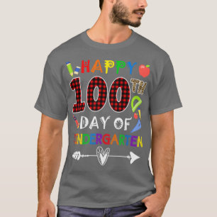 Camiseta Feliz 100° Día del Jardín de Niños de vuelta a la