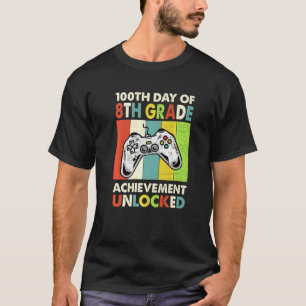 Camiseta Feliz 100° Día del Logro de Octavo Grado Desbloque