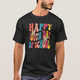 Camiseta Feliz 100° Día del Maestro Retro Groovy Stu