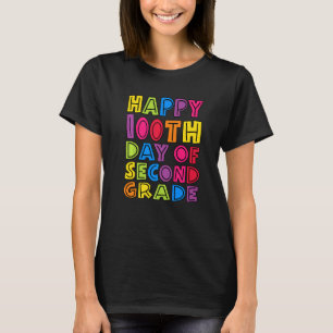 Camiseta Feliz 100° Día Del Niño Stud De Maestros De Segund