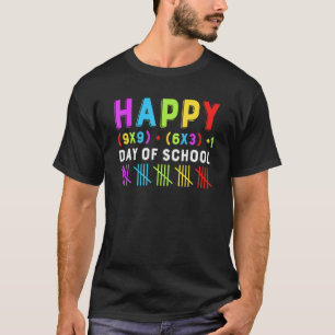 Camiseta Feliz 100° Día del Profesor de Fórmula Matemática