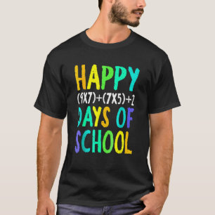 Camiseta Feliz 100° Día Del Profesor De Fórmula Matemática