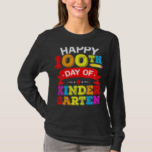 Camiseta Feliz 100° Día del Profesor de Jardines de Infanci