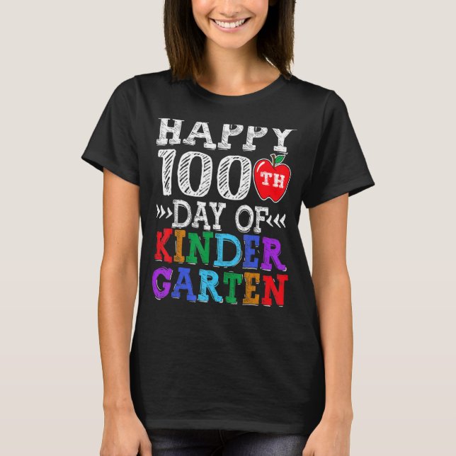 Camiseta Feliz 100° Día del Profesor o Estudiante de guarde (Anverso)