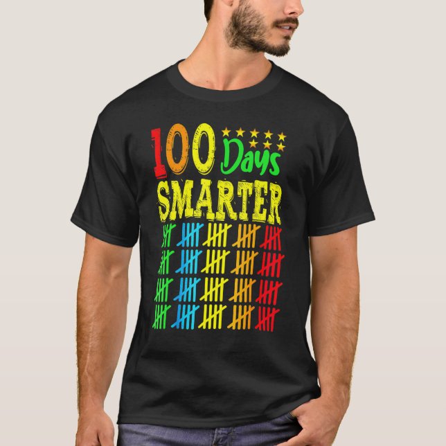 Camiseta Feliz 100 días a un maestro más inteligente (Anverso)