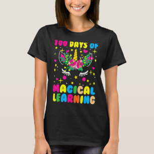 Camiseta Feliz 100 Días De Aprendizaje Magico Escolar Unico