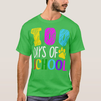 Camiseta Feliz 100 días de celebración escolar 2