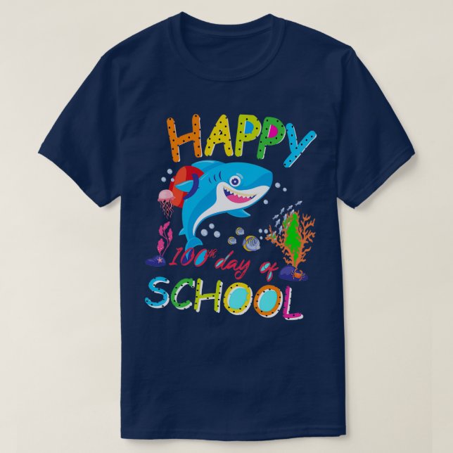 Camiseta Feliz 100 días de clases 1 (Diseño del anverso)