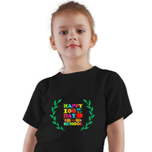 Camiseta ¡Feliz 100 días de clases! Celebración de los niño