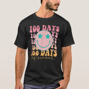 Camiseta Feliz 100 Días De Colegio Cara Sonriente Feliz Ret