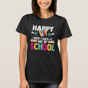 Camiseta Feliz 100 Días De Colegio Fórmula De Matemáticas P