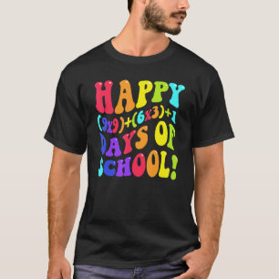 Camiseta Feliz 100 Días De Colegio Fórmula Matemática Para 