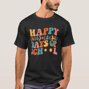 Camiseta Feliz 100 días de colegio Groovy presenta a profes