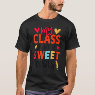 Camiseta Feliz 100 Días De Colegio Maestra De Kinder Niña