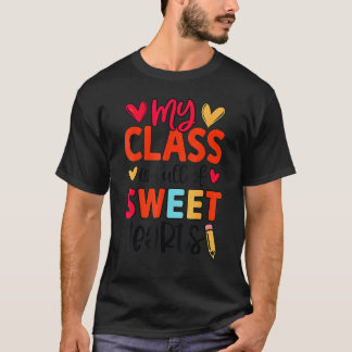Camiseta Feliz 100 Días De Colegio Maestra De Kinder Niña