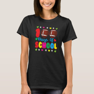 Camiseta Feliz 100 Días De Colegio Profesor De Fútbol Lindo