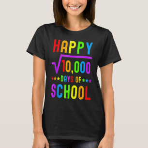 Camiseta Feliz 100 Días De Colegio Profesor De Matemáticas 