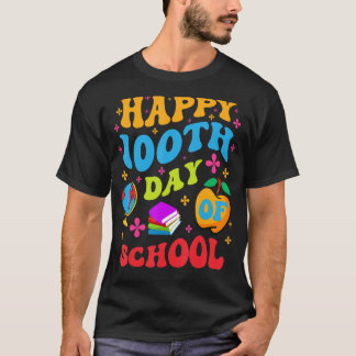 Camiseta Feliz 100 días de disfraces escolares té de primer
