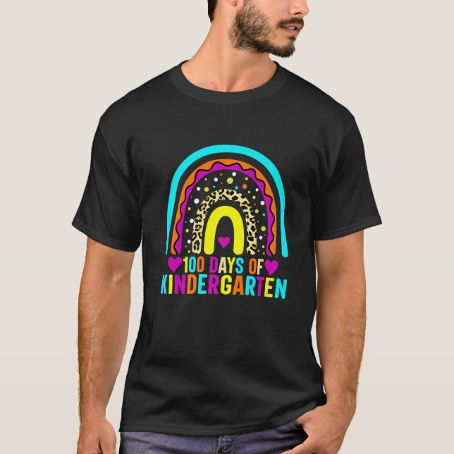 Camiseta Feliz 100 Días De Enseñanza Infantil Inteligente (Anverso)