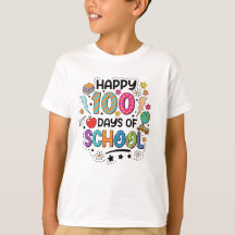 Camiseta Feliz 100 Días de Escuela