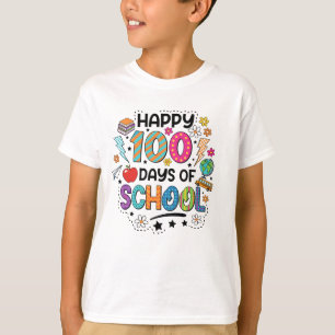 Camiseta Feliz 100 Días de Escuela