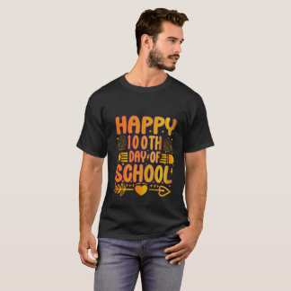 Camiseta feliz 100 días de escuela