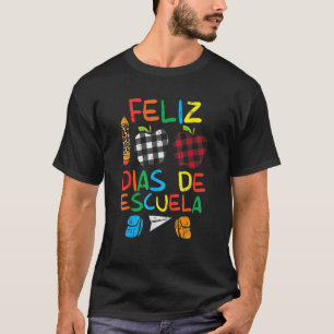 Camiseta Feliz 100 Días De Escuela 00th Día Escuela Español