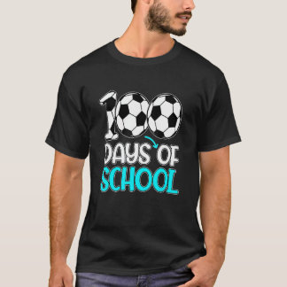 Camiseta Feliz 100 Días De Escuela 100º Día Profesor De Fút