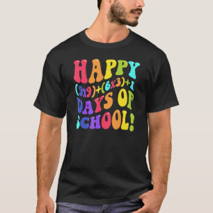 Camiseta Feliz 100 Días De Escuela 100º Día Profesor Matemá