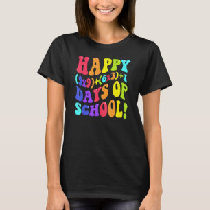 Camiseta Feliz 100 Días De Escuela 100º Día Profesor Matemá