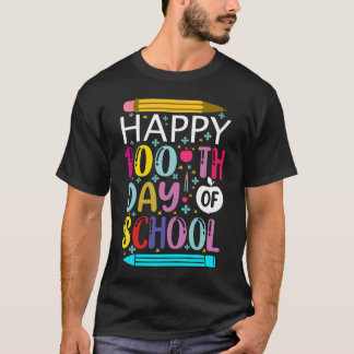 Camiseta feliz 100 días de escuela 100 días de escuela