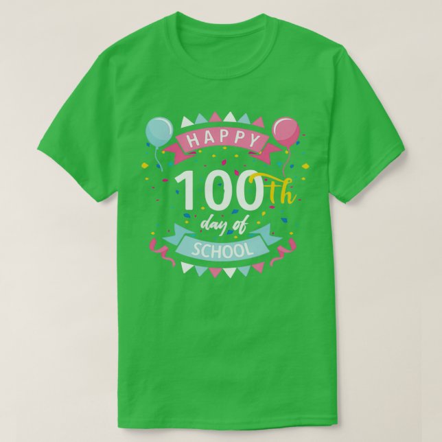 Camiseta feliz 100 días de escuela 41 (Diseño del anverso)