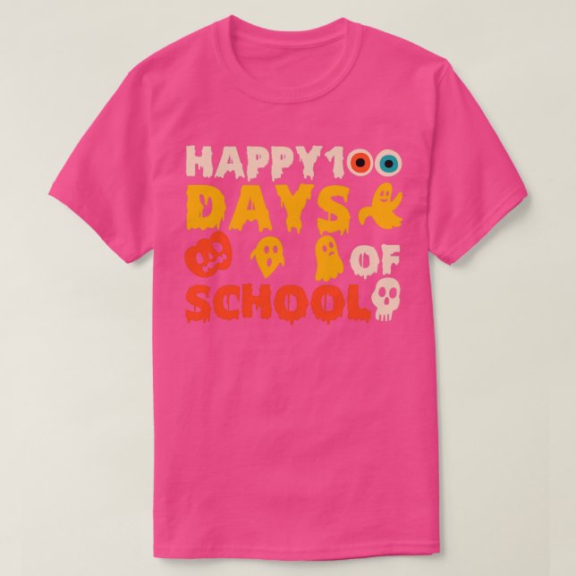 Camiseta feliz 100 días de escuela 45 (Diseño del anverso)