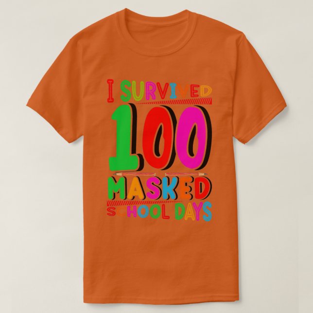 Camiseta feliz 100 días de escuela 50 (Diseño del anverso)