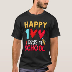 Camiseta Feliz 100 Días De Escuela Agradecimiento A Los Mae