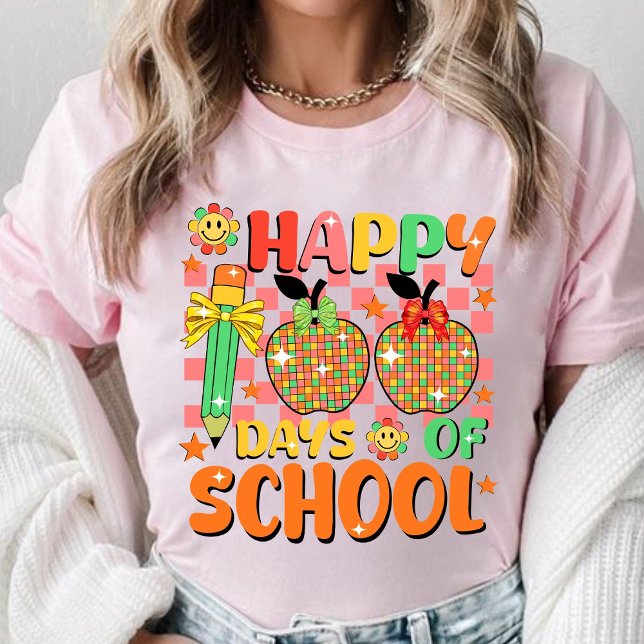 Camiseta feliz 100 días de escuela. aprecio del profesor (happy 100 days of school shirts, teacher gift, teacher appreciation gifts, teachers gift shirt, )