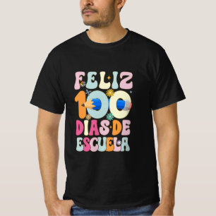 Camiseta Feliz 100 días de escuela: Celebrando el Logro Edu