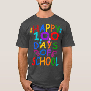 Camiseta feliz 100 días de escuela de profesores de camiset