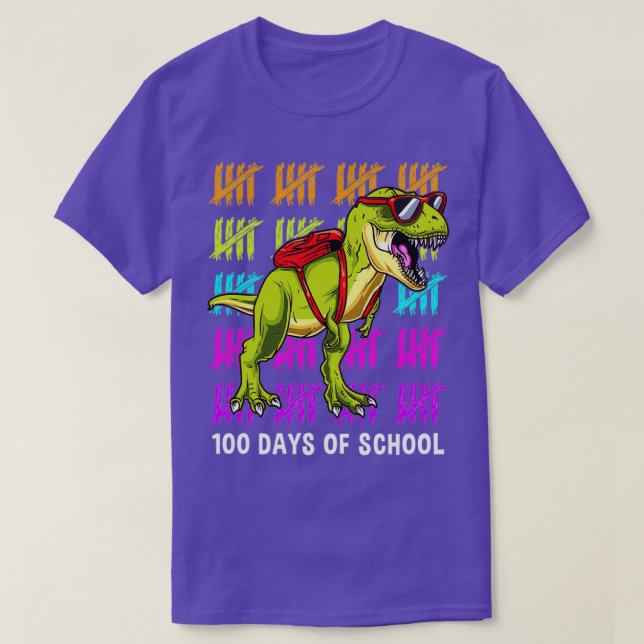 Camiseta feliz 100 días de escuela Divertido 100 días (Diseño del anverso)