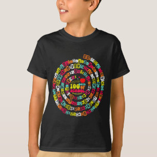 Camiseta Feliz 100 Días De Escuela Divertido Profesor De Ma