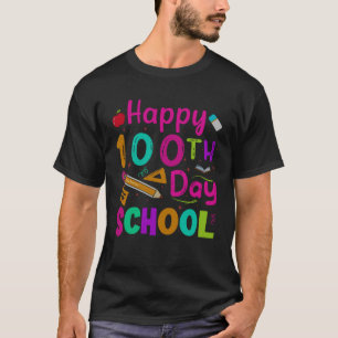 Camiseta Feliz 100 Días de Escuela Maestros Niños 100º Día 