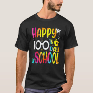 Camiseta Feliz 100 días de escuela Maestros Niños Niño 100