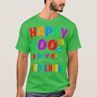 Camiseta Feliz 100 Días De Escuela Para Enfermeros Escolare
