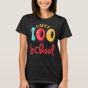Camiseta Feliz 100 Días De Escuela Profesor Estudiantes Ni
