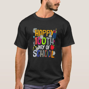 Camiseta Feliz 100 Días De Escuela Ropa Más Inteligente Pro