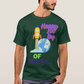 Camiseta Feliz 100 Días De La Escuela T