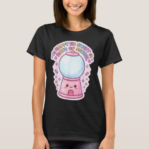Camiseta Feliz 100 días dulces de escuela máquina de chicle