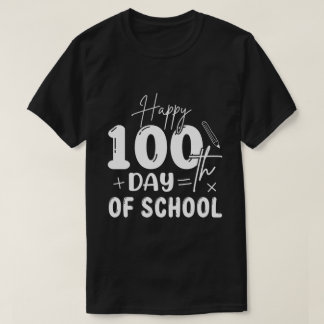 Camiseta Feliz 100 días en la escuela a maestros niños niño